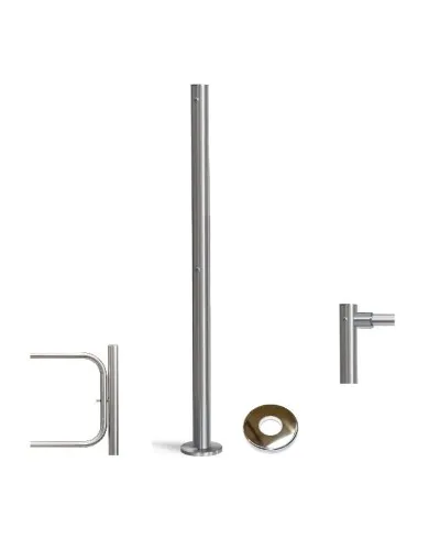 PERCo-BH02 2-15 с крышкой. Стойка с отверстием под стопорный механизм поворотной секции и с 2-мя отверстиями для крепления патрубков на стороне, противоположной створке. PERCo в Саратове