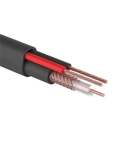 КВК-П-2 +2x0,50 мм² (Cu/Cu) черный PROconnect (01-4214). Кабель комбинированный для систем видеонаблюдения. PROCONNECT в Саратове