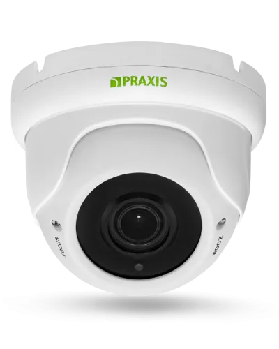 PP-7141IP 2.8-12 AUDIO. Видеокамера IP купольная. Praxis в Саратове