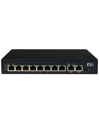RVi-1NS08F-2T (1G). Коммутатор с питанием по PoE. RVi в Саратове