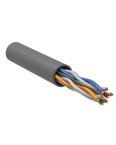 U/UTP, CAT 6, ZH нг(А)-HF, 4PR, 23AWG, INDOOR, SOLID, серый, 305 м, REXANT (01-0067). Кабель «витая пара» (LAN) для структурированных систем связи. Rexant в Саратове