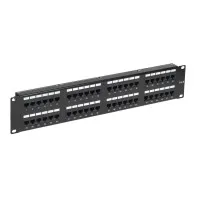 Панель коммутационная с кабельными органайзерами 19", 2U, 48 портов, RJ-45, CAT 6, UTP REXANT PRO (02-0232): Патч-панель 19"