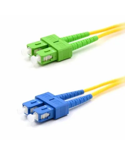 Патч-корд оптический переходной (SM), 9/125 (OS2), SC/APC-SC/UPC, (Duplex), PVC, 2м REXANT (50-2059): Патч-корд оптический в Саратове
