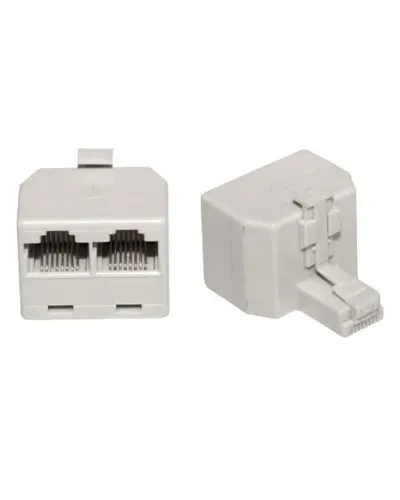 Двойник компьютерный UTP RJ-45(8P8C) (штекер - 2 гнезда) REXANT (03-0102): Кабельный соединитель в Саратове