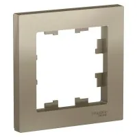AtlasDesign рамка 1-местная, шампань (ATN000501). Рамка. Systeme Electric
