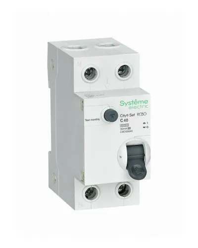 City9 Set 1P+N С 40А 4.5kA 30мА A 230В (C9D55640). Автоматический выключатель дифференциального тока. Systeme Electric в Саратове