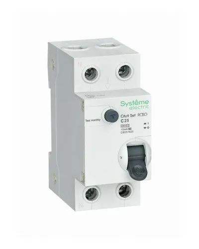 City9 Set 1P+N С 25А 4.5kA 10мА A 230В (C9D51625). Автоматический выключатель дифференциального тока. Systeme Electric в Саратове