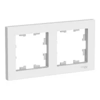 AtlasDesign рамка 2-местная универсальная, белый (ATN000102). Рамка. Systeme Electric
