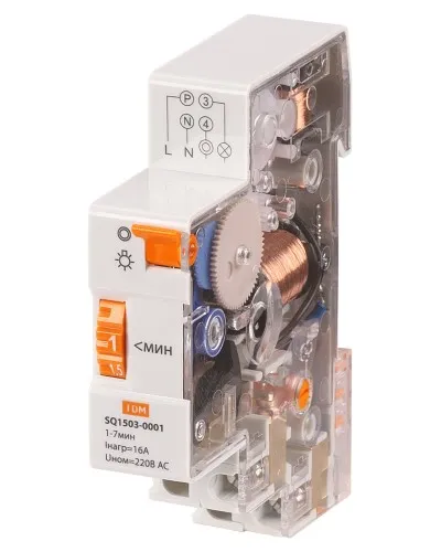 ТЛ-1мин/7мин-16А-DIN TDM (SQ1503-0001). Таймер лестничный. TDM ЕLECTRIC в Саратове