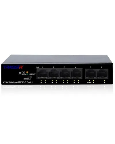 TR-NS1106-60-4POE. Коммутатор с PoE. Trassir в Саратове