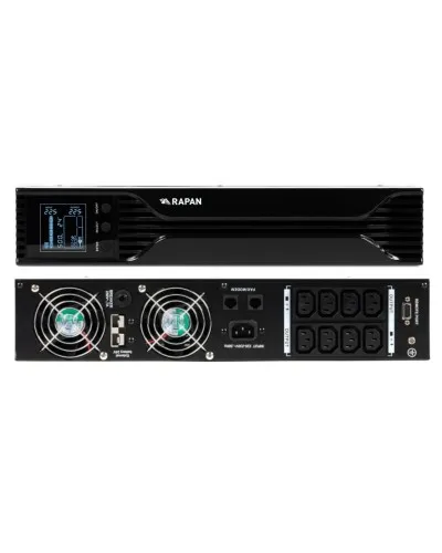RAPAN-UPS 1000 RACK+2х9Ah (RAPAN-UPS 1000-RACK-IN-2х9-E) (8958). Бесперебойный источник питания. Бастион в Саратове