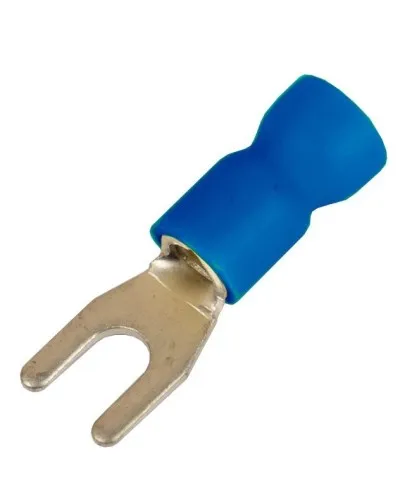 Наконечник вилочный НВИ 1,5-2,5 М6 (D6,4мм) (100 шт) (2B16P-EE-PVC). Наконечник вилочный с изолированным фланцем ПВХ. ДКС в Саратове