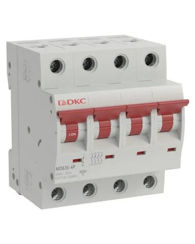 YON max MD63S 4P 50А 4,5кА C (MD63S-4PC50). Автоматический выключатель. ДКС в Саратове