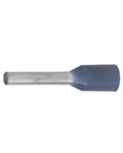 Наконечник-гильза НШВИ 0.75-06, серый (100 шт) (IF0.75-06GR). Наконечник-гильза с изолированным фланцем. ДКС в Саратове