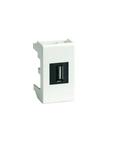 Розетка USB 2.0 Brava 1 модуль белая (76200B): Розетка USB в Саратове