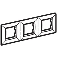 Рамка на 2+2+2 модуля (трехместная), белая (75013W): Рамка трехместная, Brava