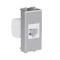 Розетка RJ-45, кат.5E, Avanti, 1 модуль, закаленная сталь (4404661): Розетка компьютерная модульная