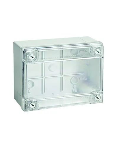 Коробка ответвительная с гладкими стенками, IP56, 380х300х120 (54420). Коробка ответвительная с гладкими стенками и прозрачной крышкой. ДКС в Саратове