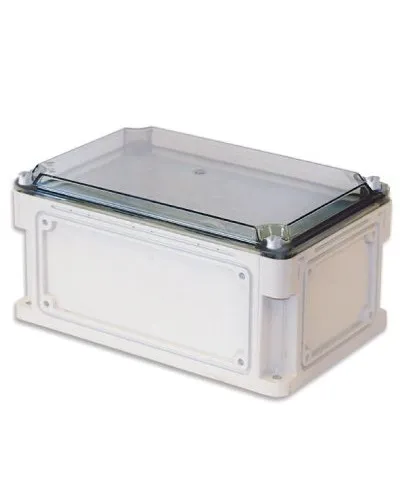 Корпус RAM box 400х200х160, высота крышки 35 мм, IP67 (542311). Корпус с фланцами и прозрачной крышкой, без монтажной платы. ДКС в Саратове