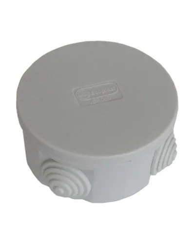 Коробка JBR080 D=80х40, 4 вых., IP44, белая (44005W-1). Коробка монтажная. Экопласт в Саратове
