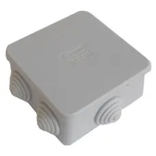 Коробка JBS080 85х85х40, 6 вых, IP44, серая (44006). Коробка монтажная. Экопласт