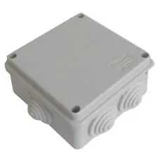Коробка JBS100 100х100х55, 6 вых, IP55, серая (44007HF). Коробка монтажная, без галогена. Экопласт