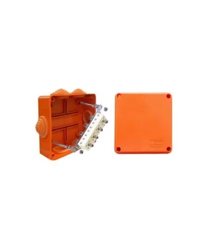 Коробка JBS100 100х100х55, 6 вых., 3P (0,15...2,5мм²) (43007HF): Коробка монтажная, огнестойкая, без галогена в Саратове