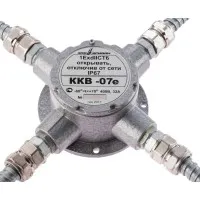 ККВ-07е-Ех-А-Р1-К-БК1, КВМ15+КВМ15+КВМ15+КВМ15. Коробка коммутационная взрывозащищенная крестообразная. Эридан