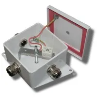 КМ-О (2к*6,0)-IP66-120х120, четыре ввода: Коробка монтажная огнестойкая