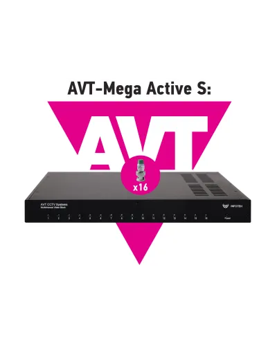 AVT-Mega Active S. 16-ти канальный комплект для передачи AHD/CVI/TVI 5Mp/4Mp/1080p. Инфотех в Саратове