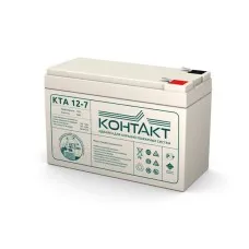 Контакт КТА 12-7. Аккумулятор герметичный свинцово-кислотный. Контакт