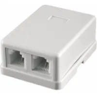 STK-RJ-45(8P8C), CAT.6, 2 выхода, Dual IDC компьютерная розетка: Розетка компьютерная 2 выхода