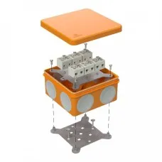Коробка огнестойкая 100х100х50 (60-0300-FR6.0-12). Коробка огнестойкая для открытой установки. Промрукав
