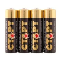 СТАРТ LR6-SH4-BOX (1,5 В, AA, LR6), упак. 4 шт.. Алкалиновые батарейки. СТАРТ